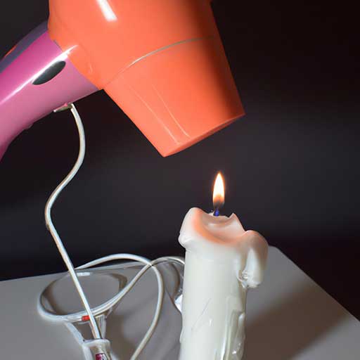 Will Hairdryer Melt Candle Wax