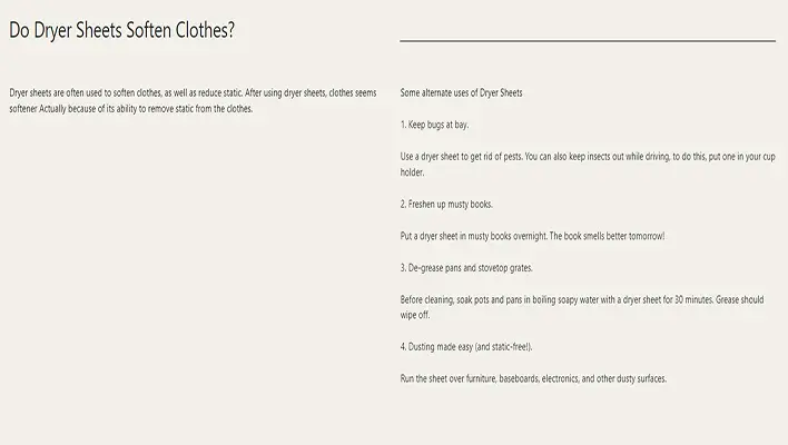 Do Dryer Sheets Soften Clothes