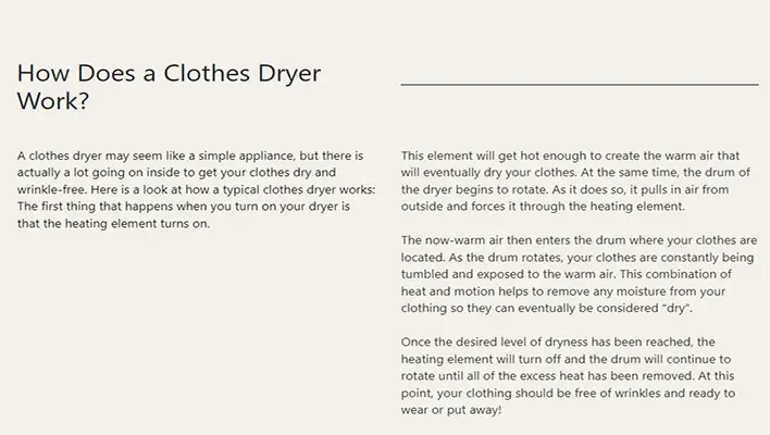 How Does a Clothes Dryer Work