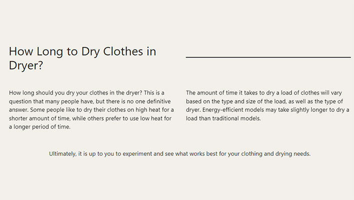 How Long to Dry Clothes in Dryer