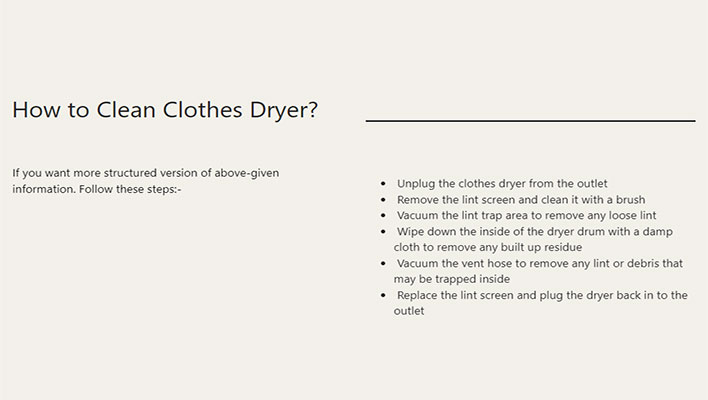 How to Clean Clothes Dryer
