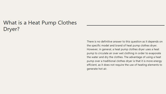 What is a Heat Pump Clothes Dryer