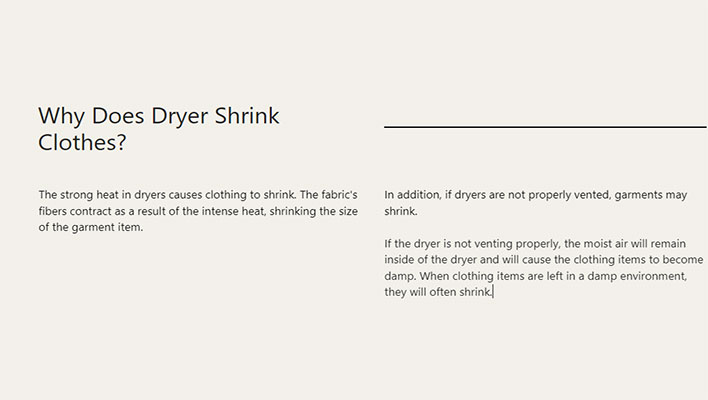 Why Does Dryer Shrink Clothes