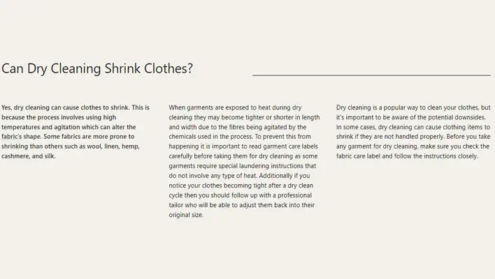 Can Dry Cleaning Shrink Clothes