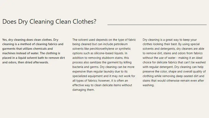 Does Dry Cleaning Clean Clothes