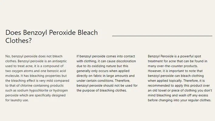 Does-Benzoyl-Peroxide-Bleach-Clothes
