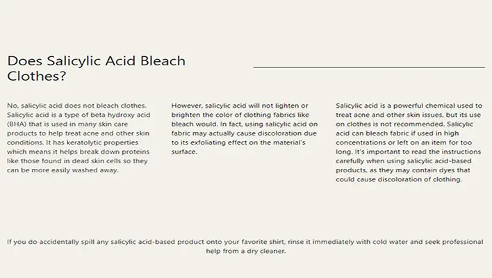 Does-Salicylic-Acid-Bleach-Clothes