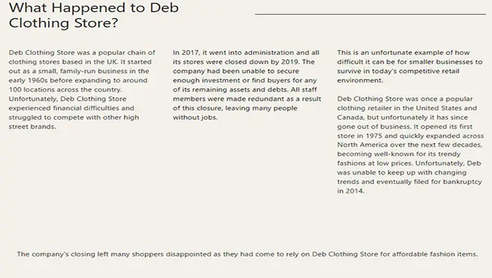 What-Happened-to-Deb-Clothing-Store