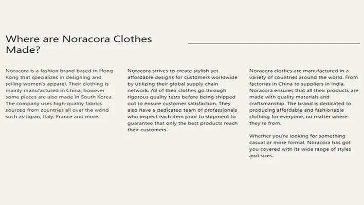 Where-are-Noracora-Clothes-Made
