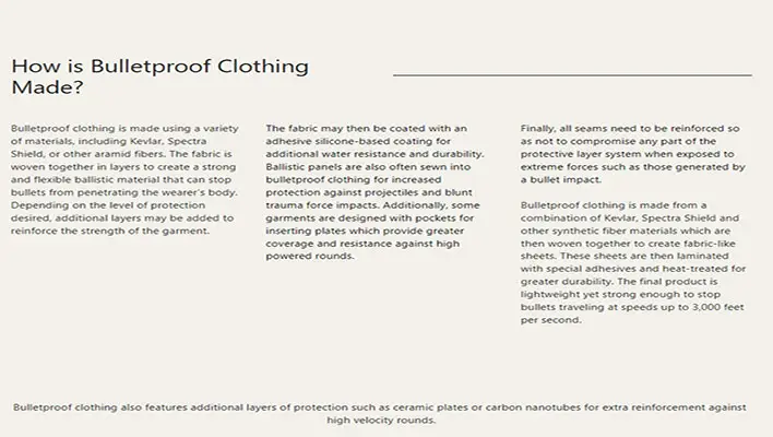 How-is-Bulletproof-Clothing-Made