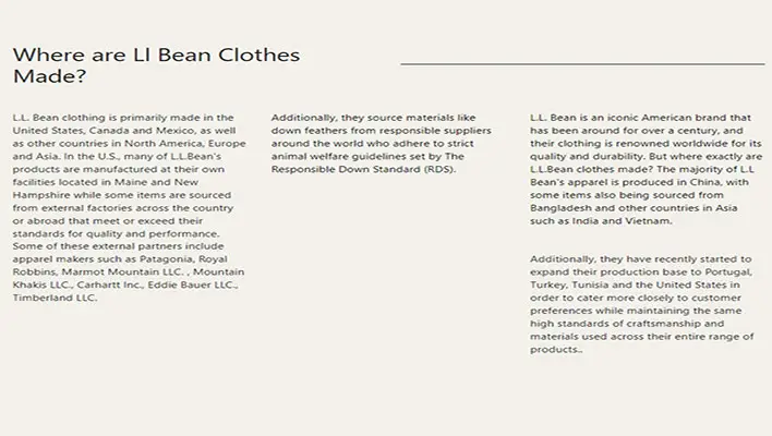 Where-are-Ll-Bean-Clothes-Made