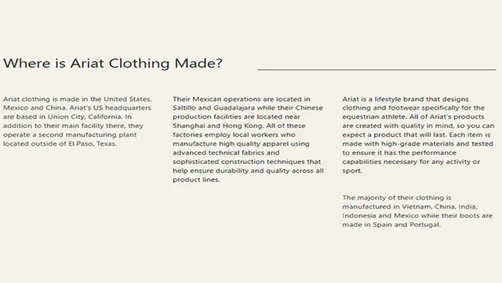 Where-is-Ariat-Clothing-Made