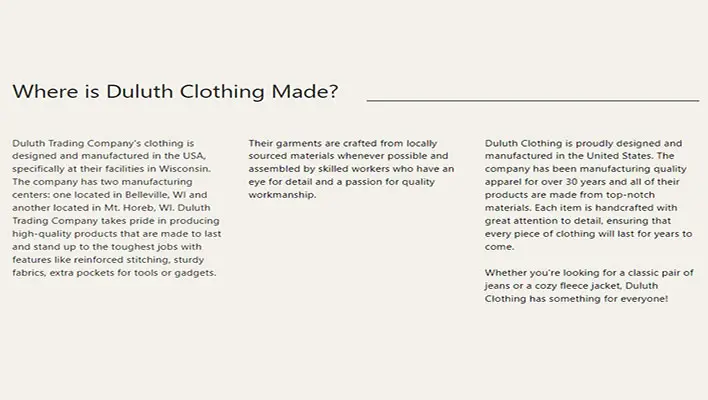Where-is-Duluth-Clothing-Made