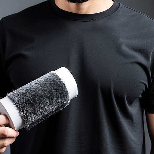 How Do You Get Fuzz off a Black Shirt Without a Lint Roller? 