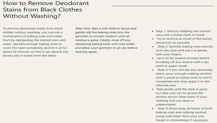 How-to-Remove-Deodorant-Stains-from-Black-Clothes-Without-Washing