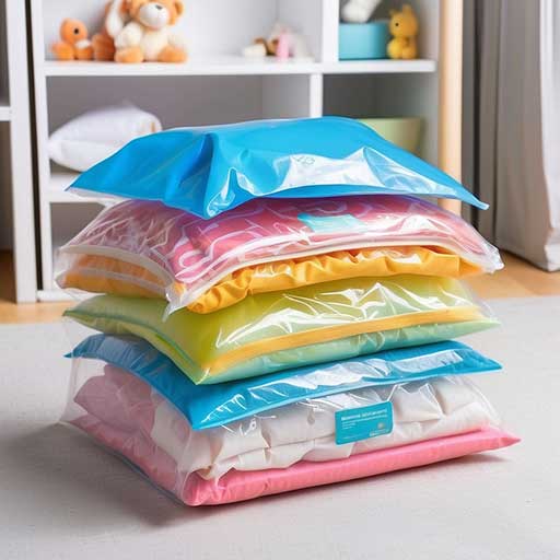 Storing Baby Clothes in Vacuum Sealed Bags 
