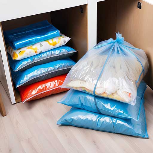 Storing Winter Clothes in Vacuum Bags 