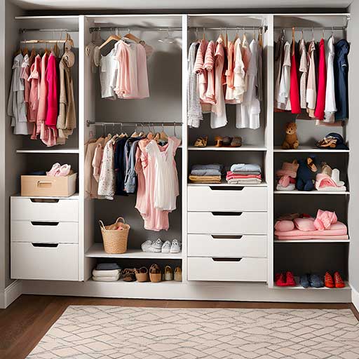 How to Organize Baby Clothes in Small Space 