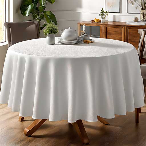 What Size Tablecloth for a Round Table That Seats 8? 