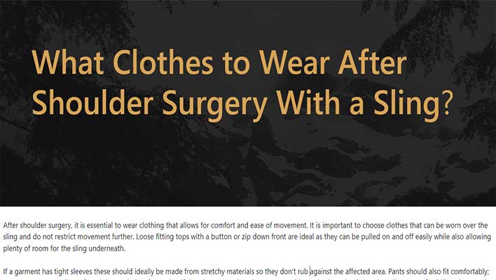 What-Clothes-to-Wear-After-Shoulder-Surgery-With-a-Sling