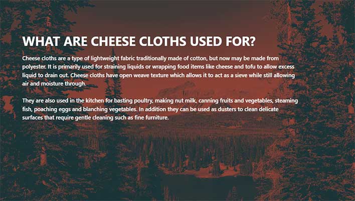 What-are-Cheese-Cloths-Used-for