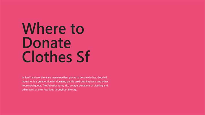 where to donate clothes sf featured image