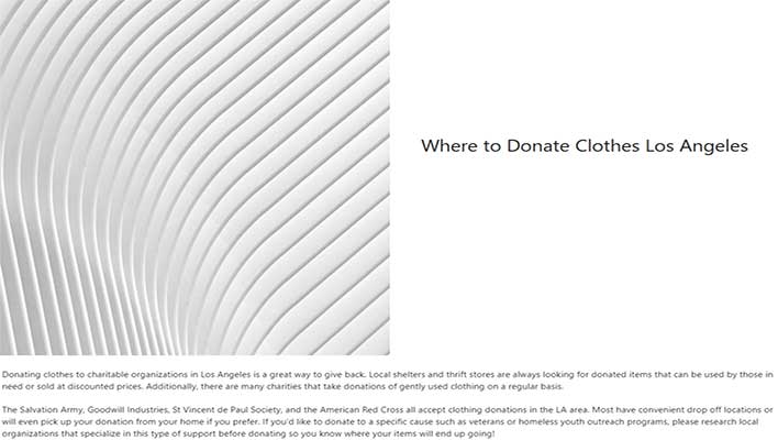 where to donate clothes in los angeles featured image